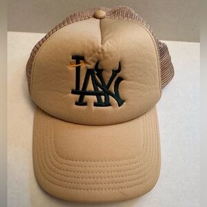 Lost Love NYC Brown Los Angeles LA Dodgers NY Yankees Trucker Hat Cap